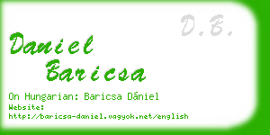daniel baricsa business card