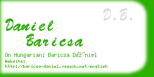 daniel baricsa business card